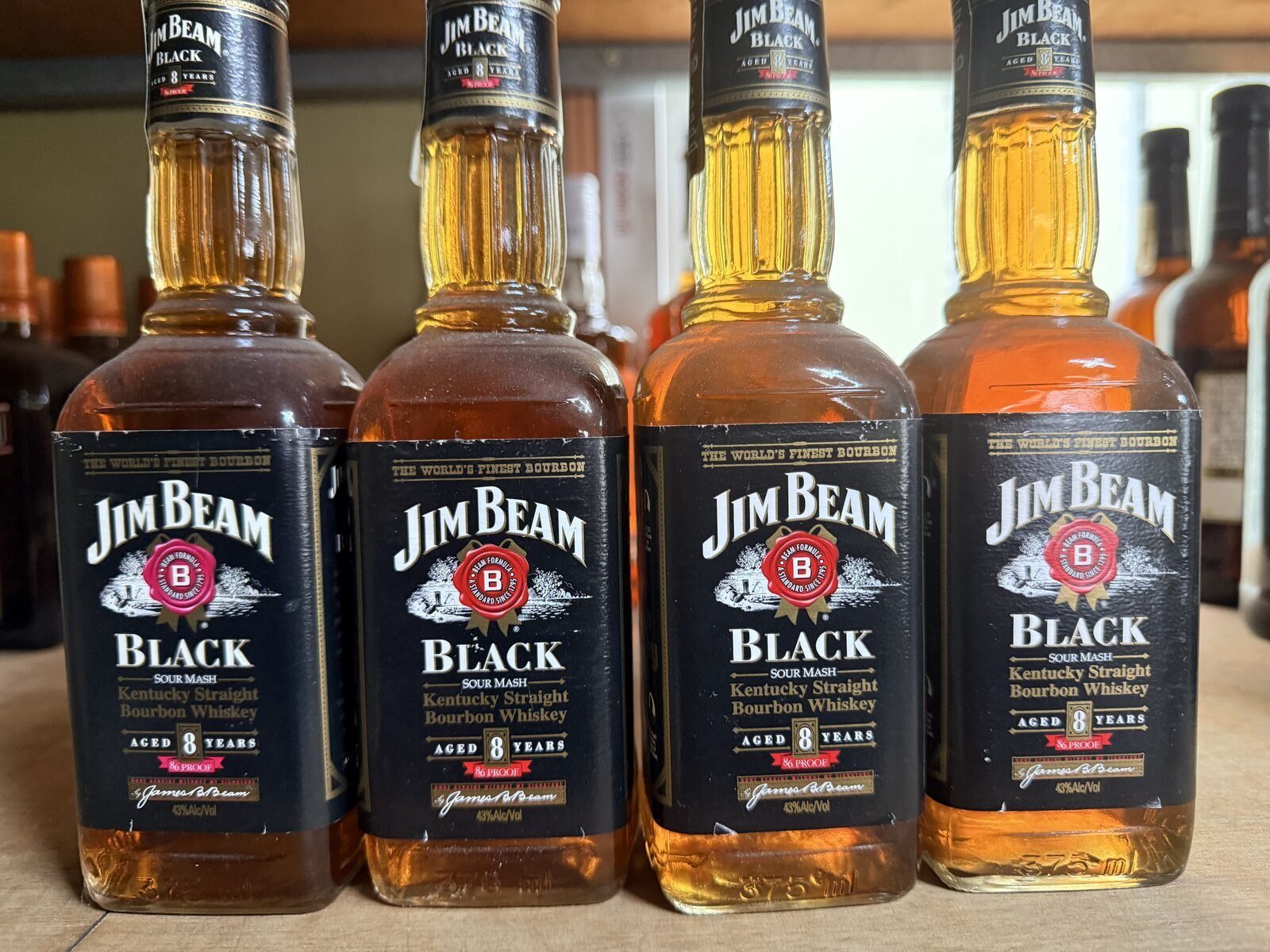 짐빔블랙 구형 8년 375ml