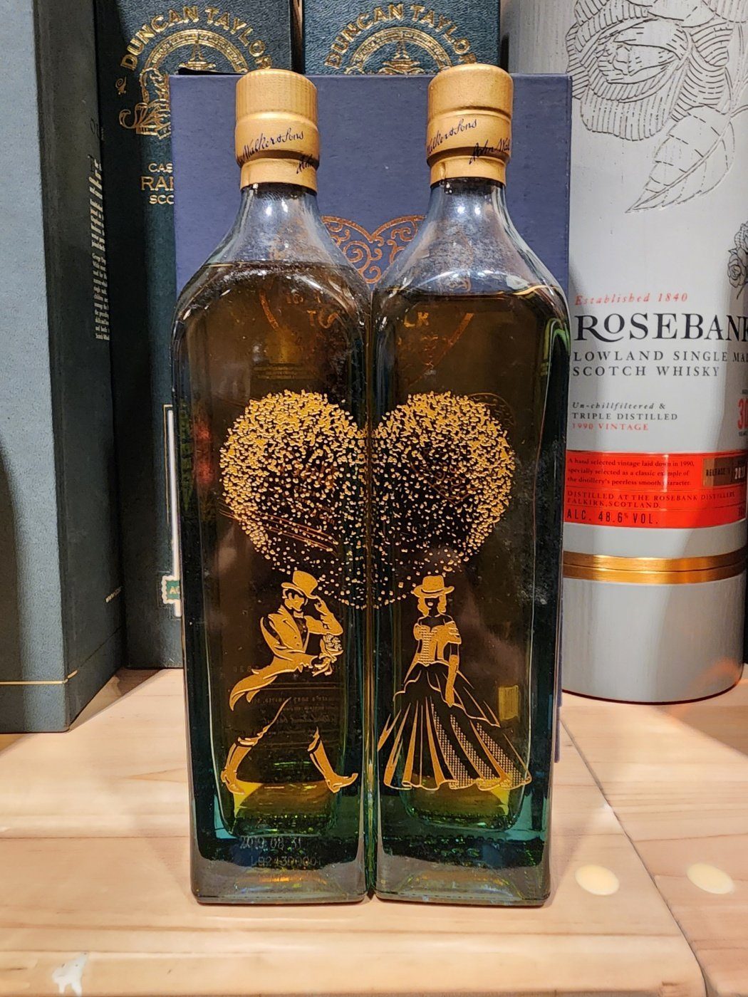 빈티지 콜렉션 1:) 조니워커 블루 하트 페어 세트